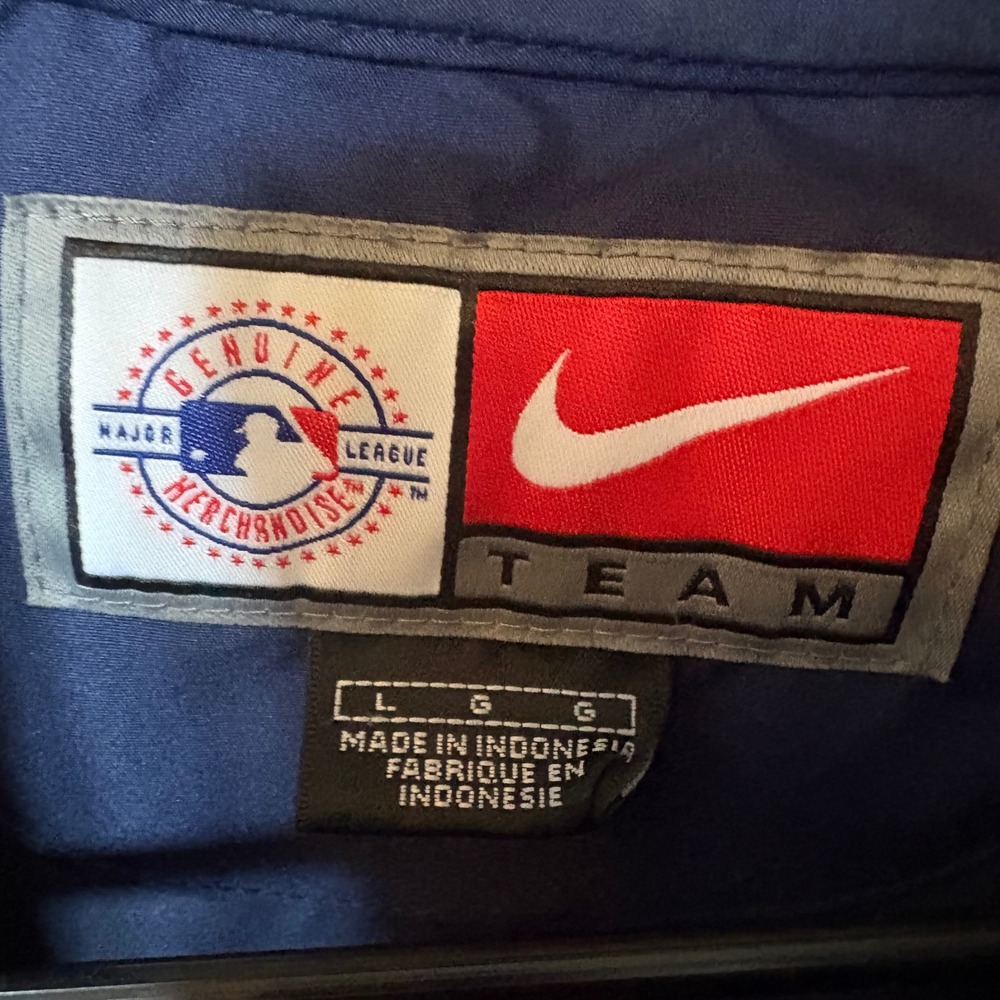 Nike Team MLB Minnesota Twins Pullover Windshirt Navy Blue Mens Large Vintage - Picture 4 of 5